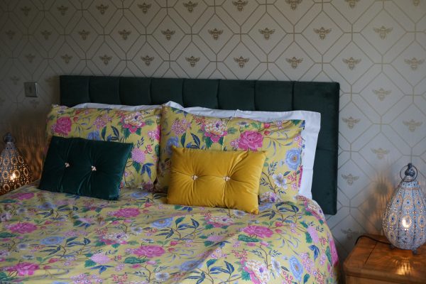 Comfortable King-size bed.